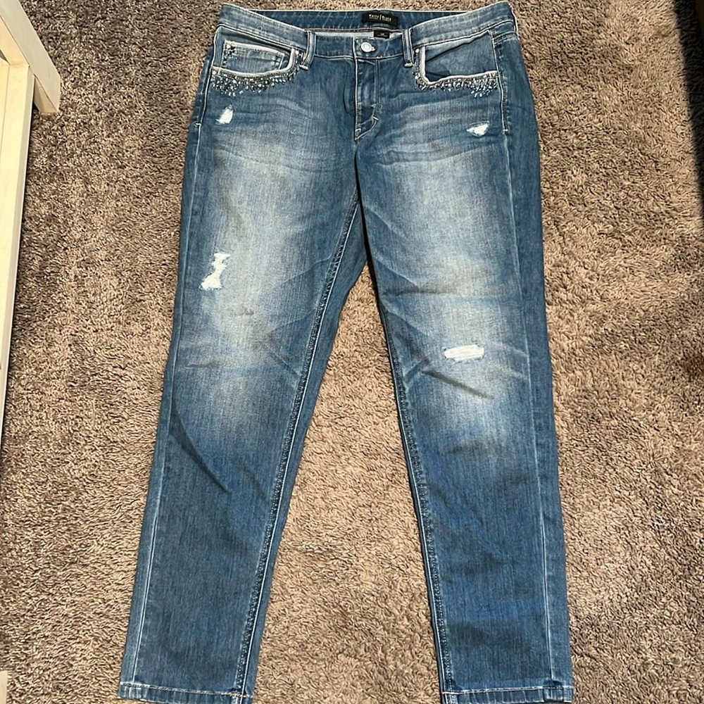 White House Black Market Embellished Denim
